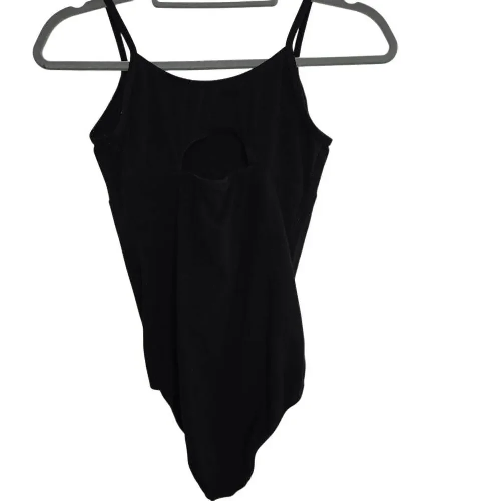 More Than Magic Girl's Size 14/16 Black Cotton Dance Leotard
